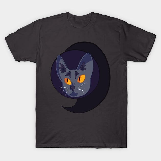 The Witching Cat T-Shirt by artpunk